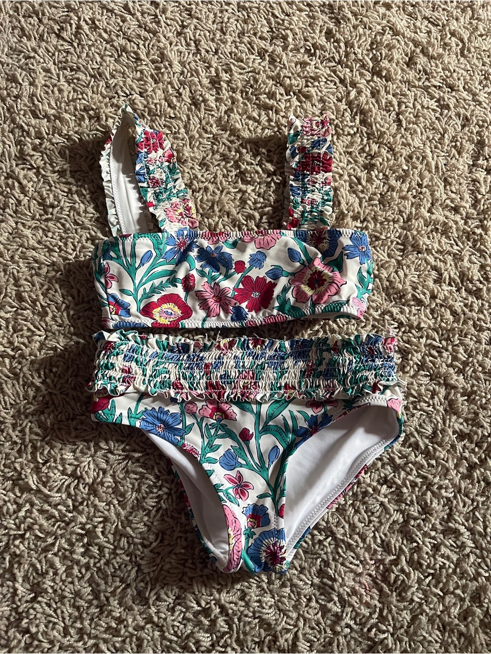 Girls 2-Piece Floral Bikini Swimsuit – Size 6/7 (Tag Removed)